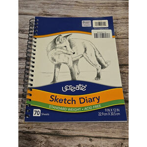 UCreate Sketch Diary 9x12" 70 Sheets New Spiral (220)